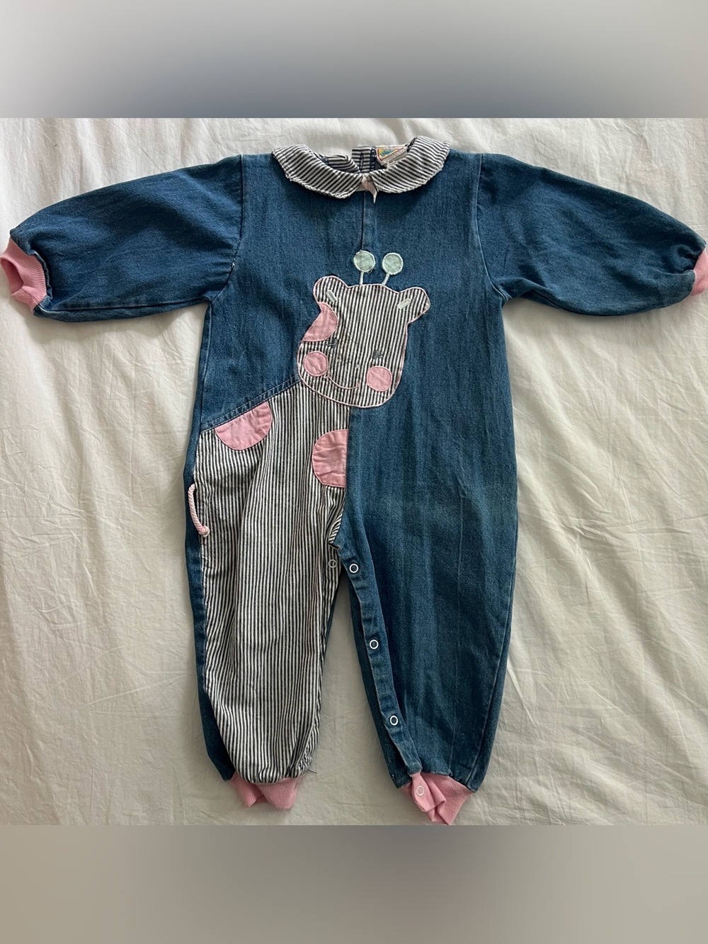 Vintage denim romper, 24 months